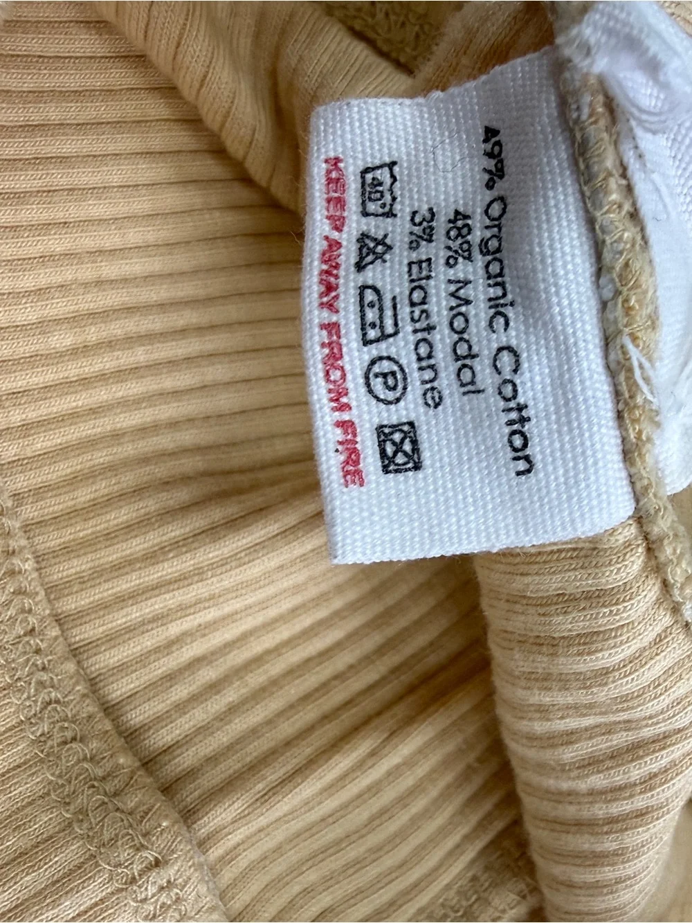 Jamie Kay Warm Tan Ribbed Henley Lounge Set - Size 5Y